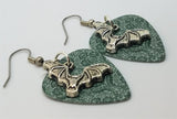 CLEARANCE Bat Charm Guitar Pick Earrings - Pick Your Color