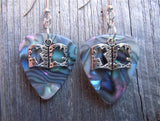 CLEARANCE Bible Charm Guitar Pick Earrings - Pick Your Color