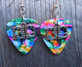 CLEARANCE Bible Charm Guitar Pick Earrings - Pick Your Color