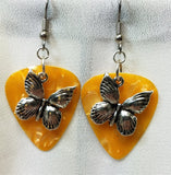 CLEARANCE Beautiful Butterfly Charm Guitar Pick Earrings - Pick Your Color