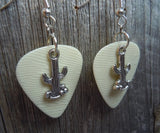 CLEARANCE Cactus Charm Guitar Pick Earrings - Pick Your Color