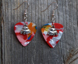 CLEARANCE Car - Bug or Mini Coop - Charm Guitar Pick Earrings - Pick Your Color