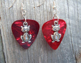CLEARANCE Cat Charm Guitar Pick Earrings - Pick Your Color