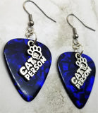 CLEARANCE Cat Person Charm Guitar Pick Earrings - Pick Your Color