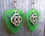 CLEARANCE Celtic Knot Charm Guitar Pick Earrings - Pick Your Color