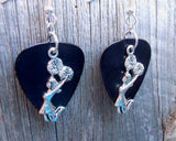 CLEARANCE Cheerleader Charm Guitar Pick Earrings - Pick Your Color