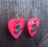 Cherry Charm Guitar Pick Earrings - Pick Your Color