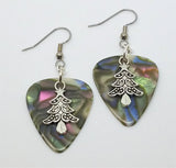 CLEARANCE Christmas Tree Charm Guitar Pick Earrings - Pick Your Color