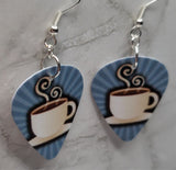 Coffee Cup Guitar Pick Earrings