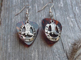 CLEARANCE Cowboy Boot and Horseshoe Charm Guitar Pick Earrings - Pick Your Color