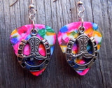 CLEARANCE Cowboy Boot and Horseshoe Charm Guitar Pick Earrings - Pick Your Color
