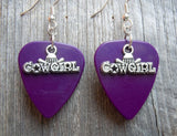 CLEARANCE Cowgirl Charm Guitar Pick Earrings - Pick Your Color