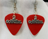 CLEARANCE Cowgirl Charm Guitar Pick Earrings - Pick Your Color