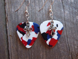 CLEARANCE Cross Charm Guitar Pick Earrings - Pick Your Color