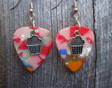 CLEARANCE Cupcake Guitar Pick Earrings - Pick Your Color