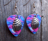 CLEARANCE Large Cupcake Guitar Pick Earrings - Pick Your Color