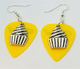 CLEARANCE Large Cupcake Guitar Pick Earrings - Pick Your Color