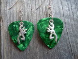 CLEARANCE Browning Deer Head Charm Guitar Pick Earrings - Pick Your Color