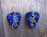 CLEARANCE Browning Deer Large Charm Guitar Pick Earrings - Pick Your Color