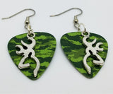 CLEARANCE Browning Deer Large Charm Guitar Pick Earrings - Pick Your Color