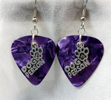 CLEARANCE Dog Person Charm Guitar Pick Earrings - Pick Your Color