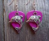 CLEARANCE Dolphin Charm Guitar Pick Earrings - Pick Your Color