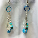 Dangling Stars and Disco Ball Earrings