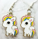 Large Unicorn Charm Earrings