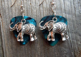 CLEARANCE Elephant Charm Guitar Pick Earrings - Pick Your Color