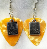 Eye Chart Charm Guitar Pick Earrings - Pick Your Color