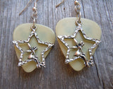CLEARANCE Fairy in a Star Charm Guitar Pick Earrings - Pick Your Color