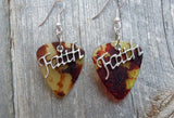 CLEARANCE Faith Text Charms Guitar Pick Earrings - Pick Your Color