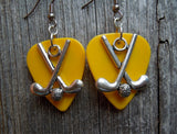 Field Hockey Charm Guitar Pick Earrings - Pick Your Color
