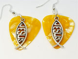 CLEARANCE Jesus Christian Fish Charm Guitar Pick Earrings - Pick Your Color