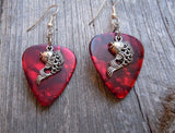 CLEARANCE Koi Fish Charm Guitar Pick Earrings - Pick Your Color