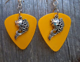 CLEARANCE Koi Fish Charm Guitar Pick Earrings - Pick Your Color