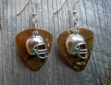 CLEARANCE Football Helmet Charm Guitar Pick Earrings - Pick Your Color