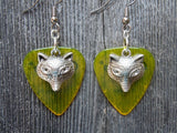 CLEARANCE Fox Charm Guitar Pick Earrings - Pick Your Color