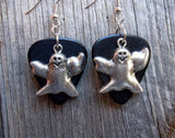 CLEARANCE Ghost Charm Guitar Pick Earrings - Pick Your Color