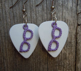 CLEARANCE Purple Glasses Charms Guitar Pick Earrings - Pick Your Color