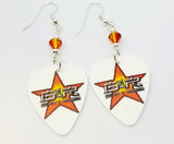 The Very Best of Guns n Roses Guitar Pick Earrings with Fire Opal Swarovski Crystals
