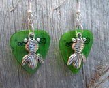 CLEARANCE Goldfish Charm Guitar Pick Earrings - Pick Your Color