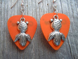 CLEARANCE Goldfish Charm Guitar Pick Earrings - Pick Your Color