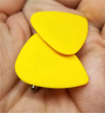 Yellow Guitar Pick Cufflinks