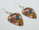 Tattoo Art Guitar Pick Earrings