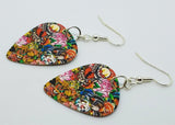 Tattoo Art Guitar Pick Earrings