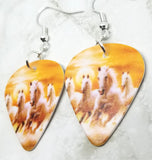 Wild Horses Guitar Pick Earrings