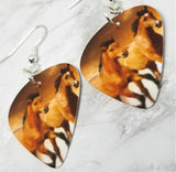 Two Horses Guitar Pick Earrings