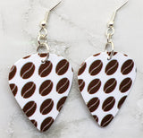 Coffee Beans Guitar Pick Earrings