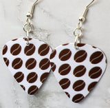 Coffee Beans Guitar Pick Earrings